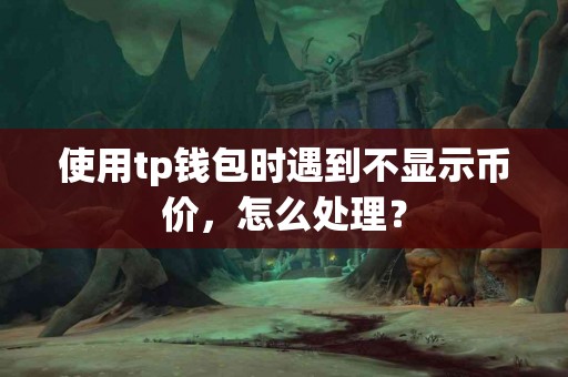 使用tp钱包时遇到不显示币价，怎么处理？