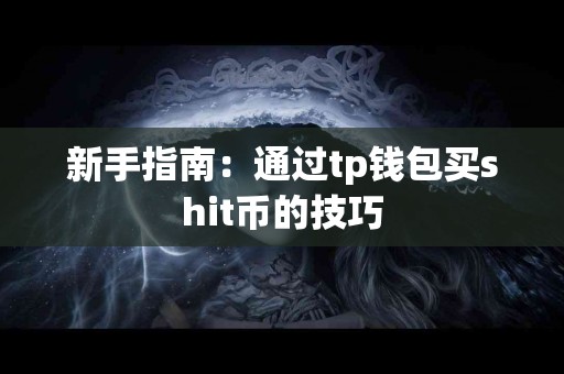 新手指南：通过tp钱包买shit币的技巧