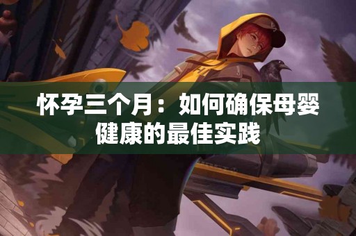 怀孕三个月：如何确保母婴健康的最佳实践