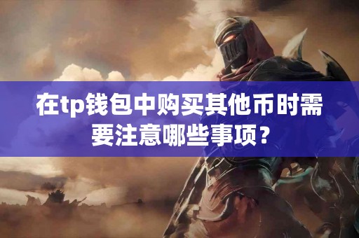 在tp钱包中购买其他币时需要注意哪些事项？