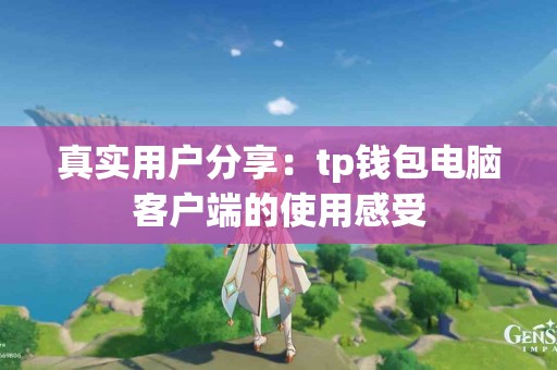 真实用户分享：tp钱包电脑客户端的使用感受